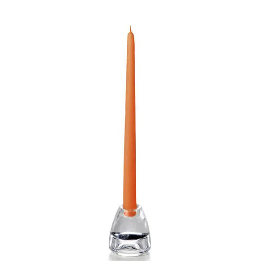 Sienna colored taper candle 12 inches