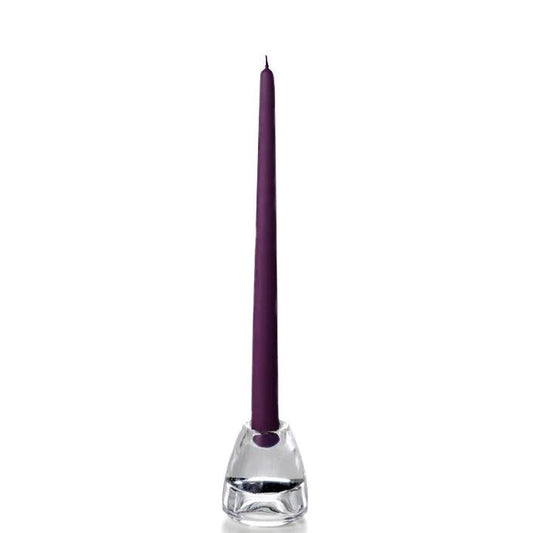 dark purple taper candle