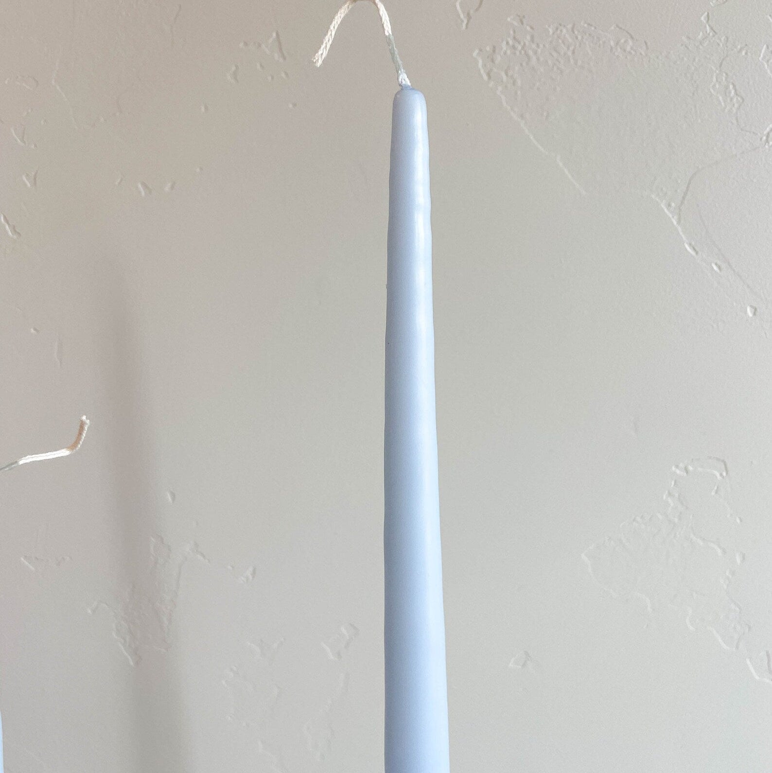 Ice Blue Hand-Dipped 15" Tapered Candle 