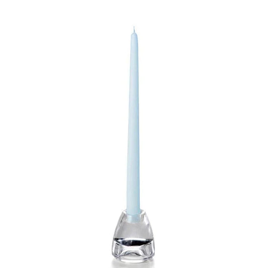 ice blue taper candles
