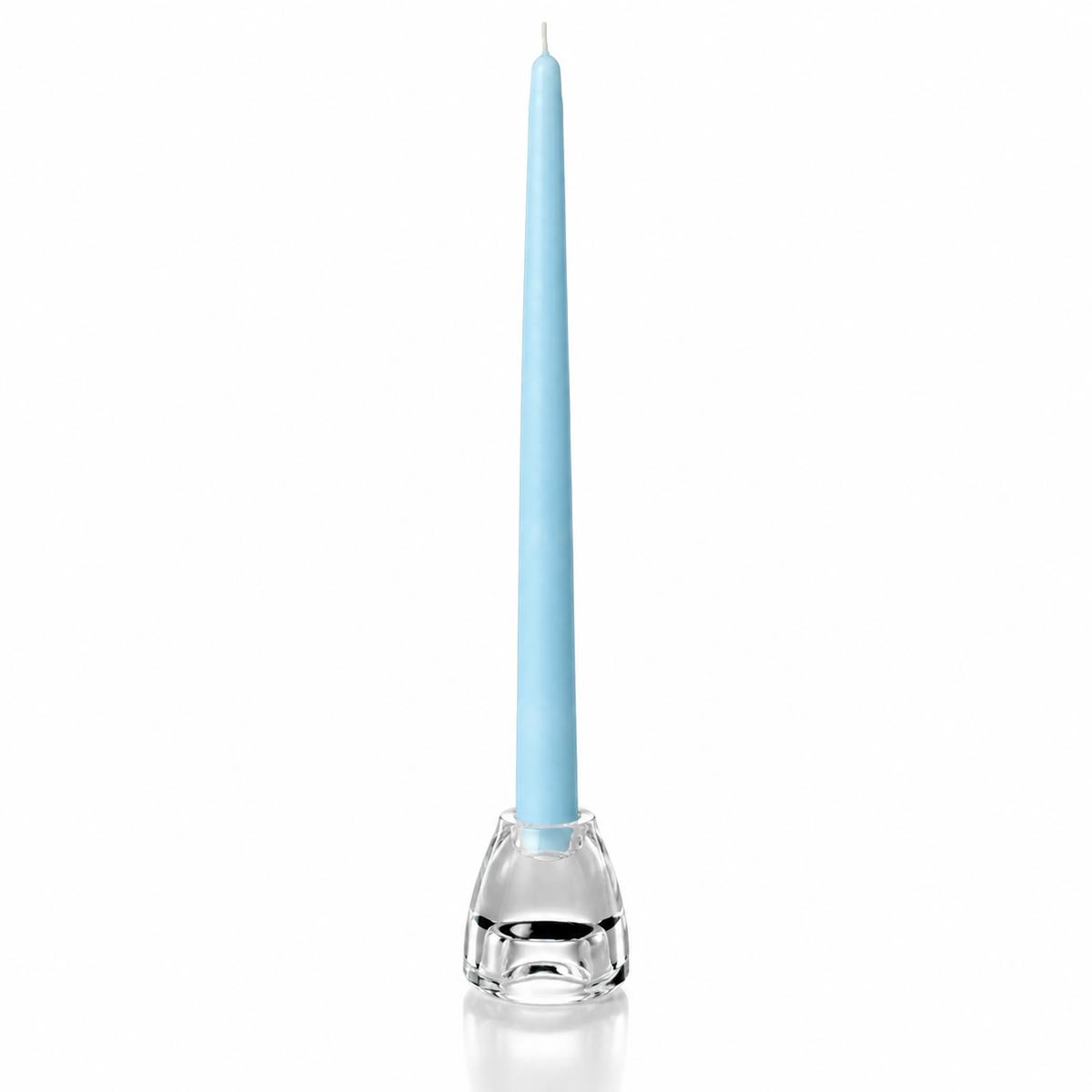 Robins Egg Blue Hand-Dipped Tapered Candle - Box of 12 - Unscented