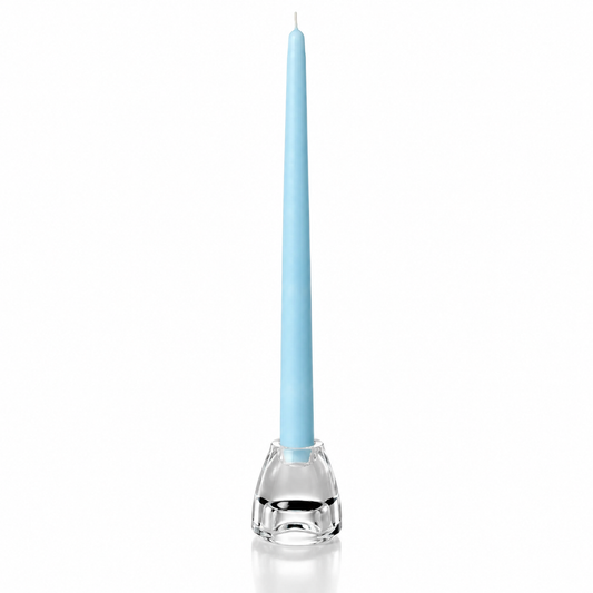 Robins Egg Blue Hand-Dipped Tapered Candle - Box of 12 - Unscented