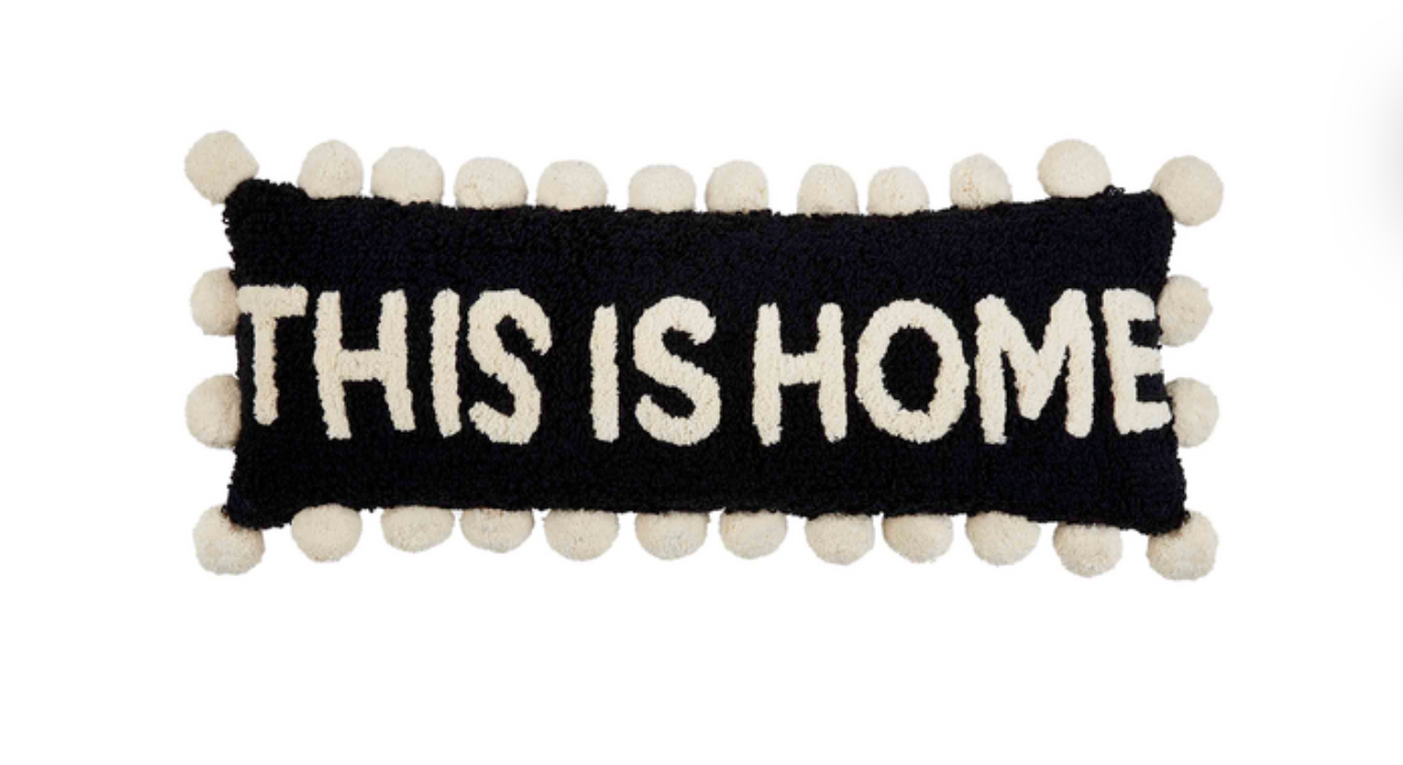 THIS IS HOME TUFTED LONG THROW PILLOW