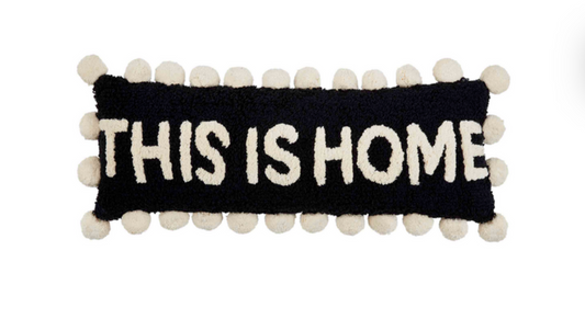 THIS IS HOME TUFTED LONG THROW PILLOW