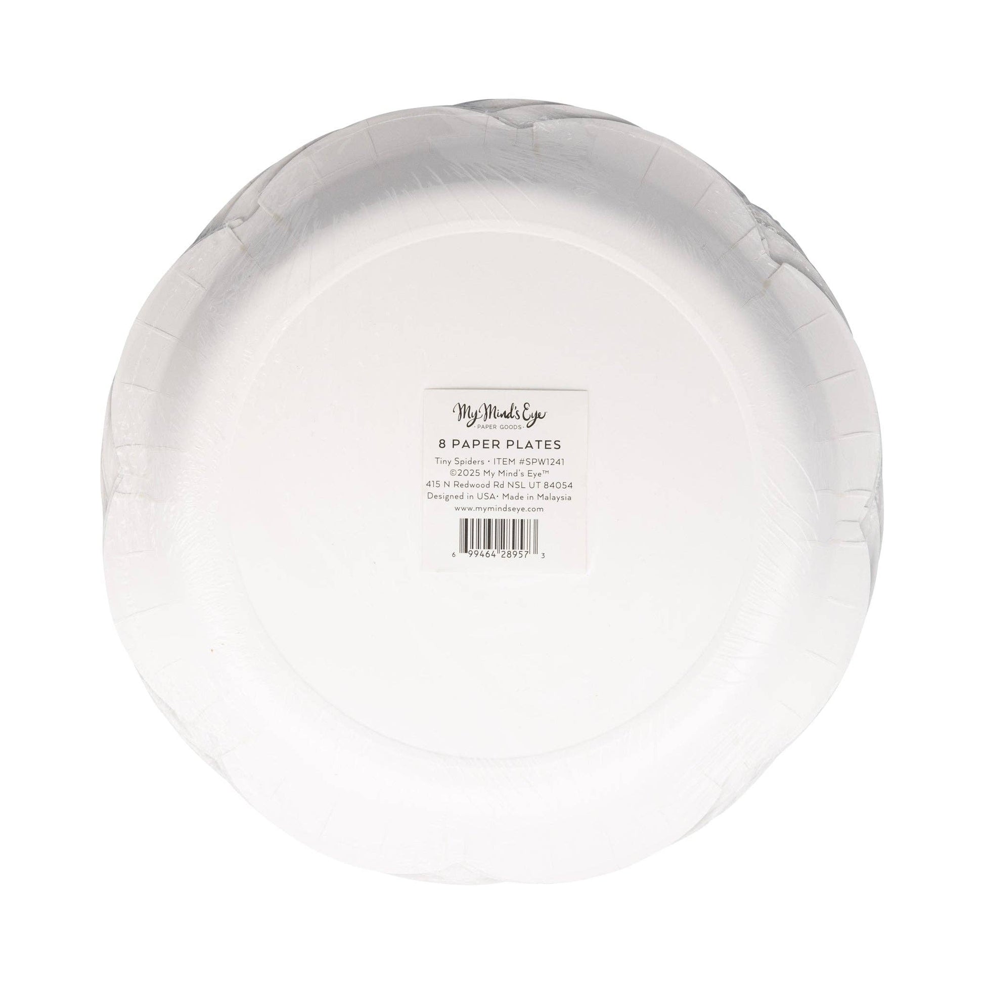 Tiny Spider Paper Plates – Halloween Shaped Plates