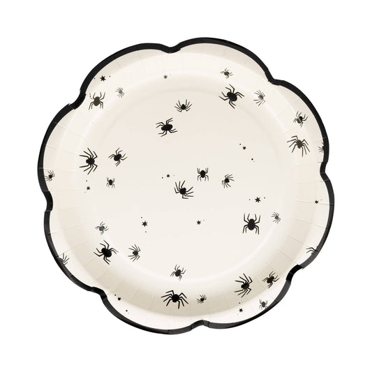 Tiny Spider Paper Plates – Halloween Shaped Plates