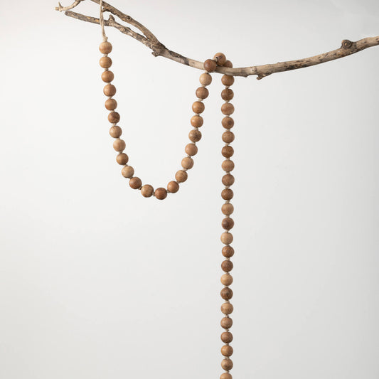 Brown Wood Beaded Garland