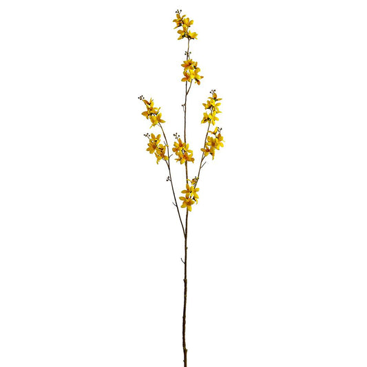 Yellow Forsythia Spray 44" - Single Stem Artificial Flower