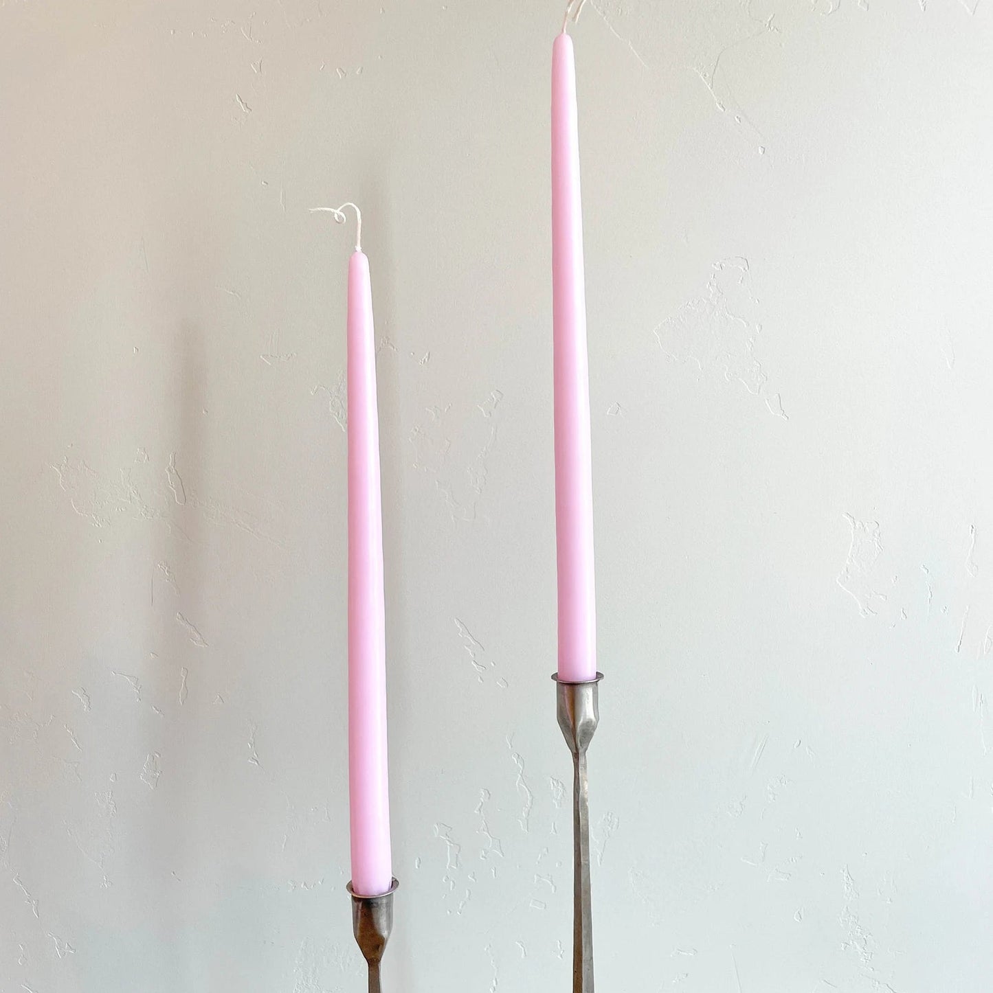 Blush Hand-Dipped Tapered Candles - Box of 12 - Unscented