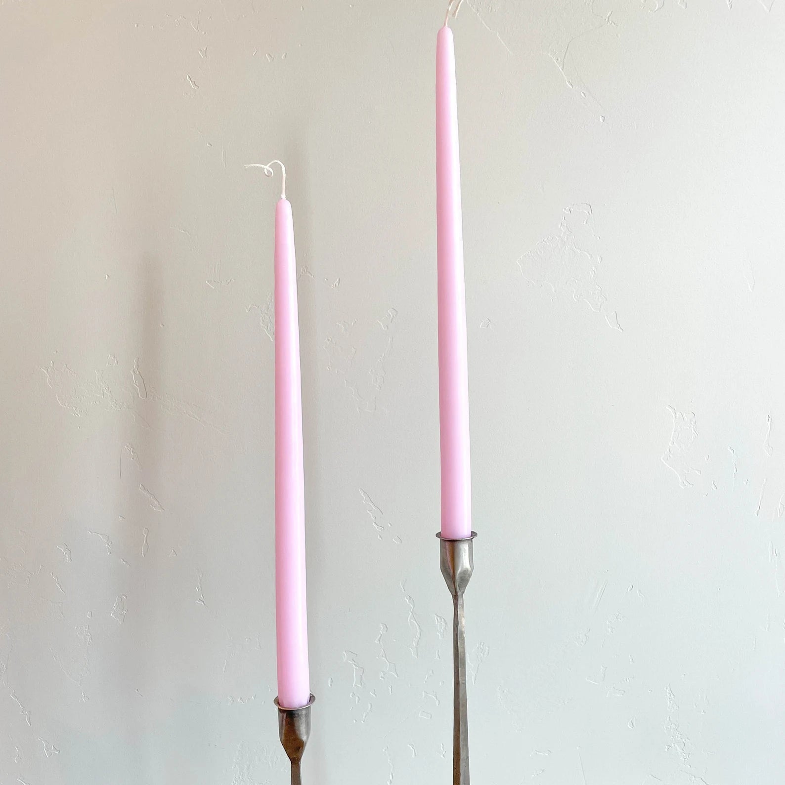 Blush Hand-Dipped Tapered Candles - Box of 12 - Unscented
