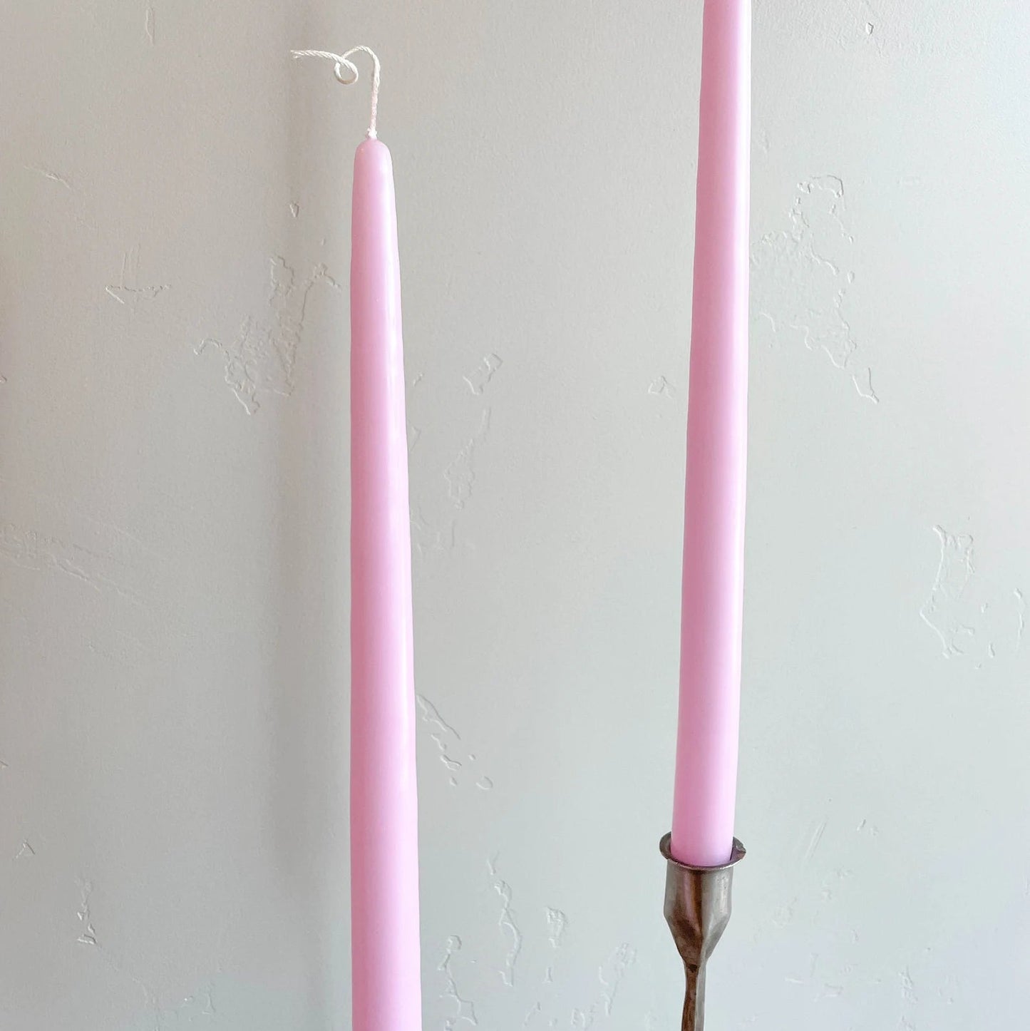Blush Hand-Dipped Tapered Candles - Box of 12 - Unscented