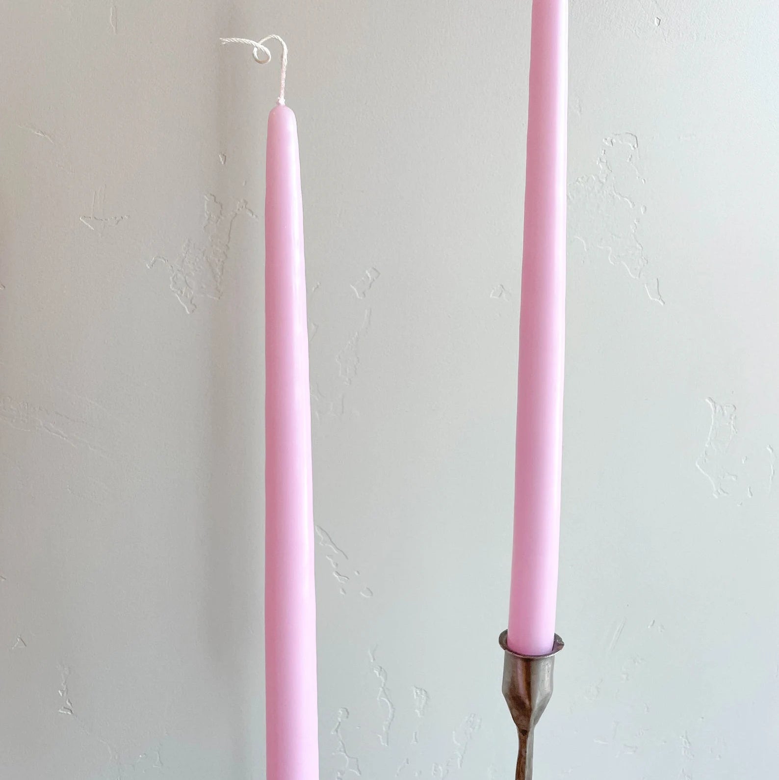 Blush Hand-Dipped Tapered Candles - Box of 12 - Unscented