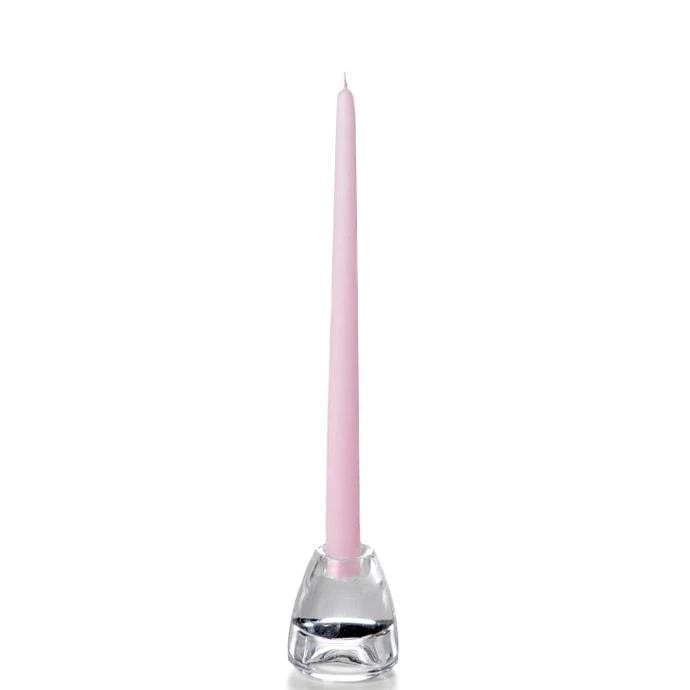 Blush pink taper candle 12 and 15 inches