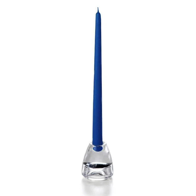 Royal blue taper candle